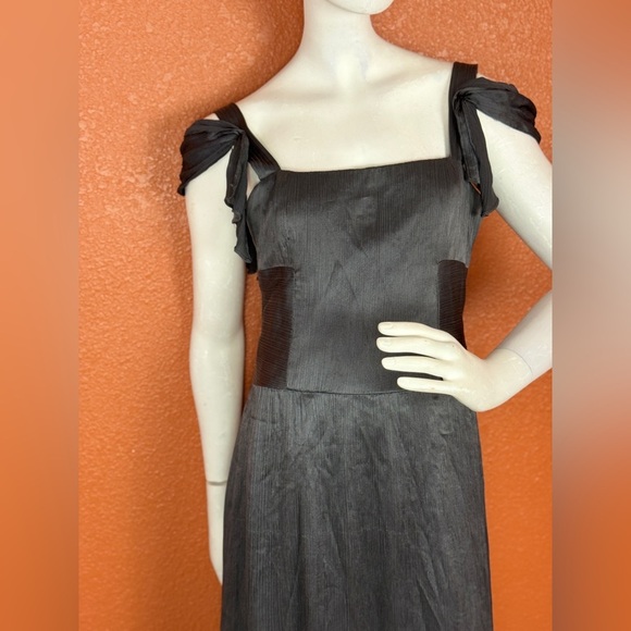 Maryam Torabi custom black maxi dress formal gown in soft fabric.  E48 - Picture 7 of 15